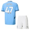 Maillot de Supporter Manchester City Foden 47 Domicile 2024-25 Pour Enfant